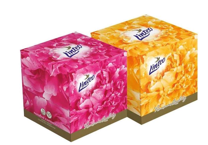 Paper handkerchief LINTEO ELITE 60pcs cube box