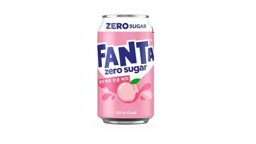 Gazuotas gaivusis gėrimas FANTA ZERO (PEACH), 350ml