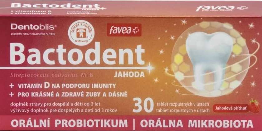 Favea Bactodent Strawberry 30 Orally Disintegrating Tablets