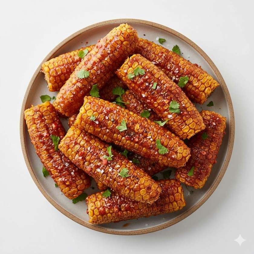 Sweet and Spicy Corn Ribs