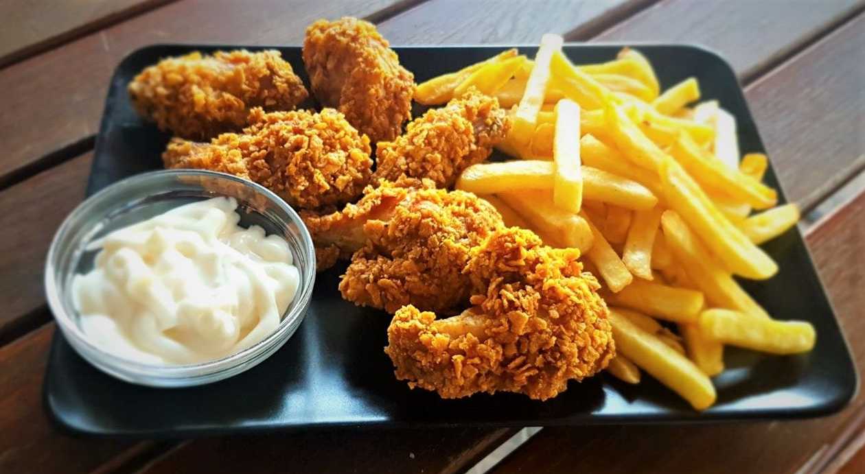 Spicy Wings Menu with Pepsi