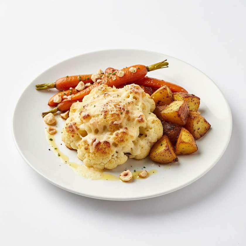 Cauliflower au Gratin with Béchamel Sauce