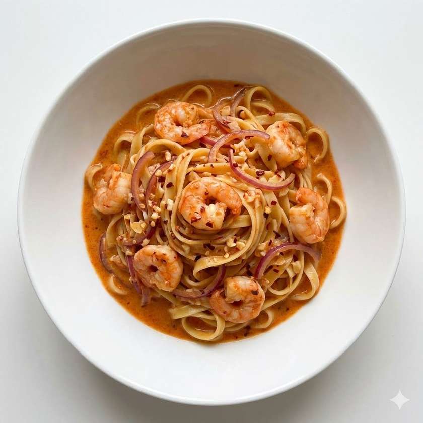 Makaron z Krewetkami