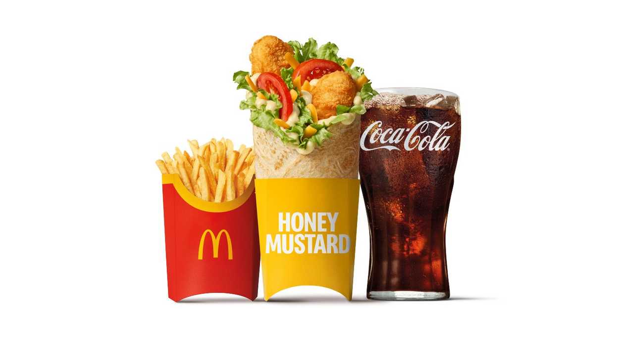 Honey Mustard Chicken McWrap Large Meal