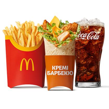 Creamy BBQ Chicken Wrap Menu