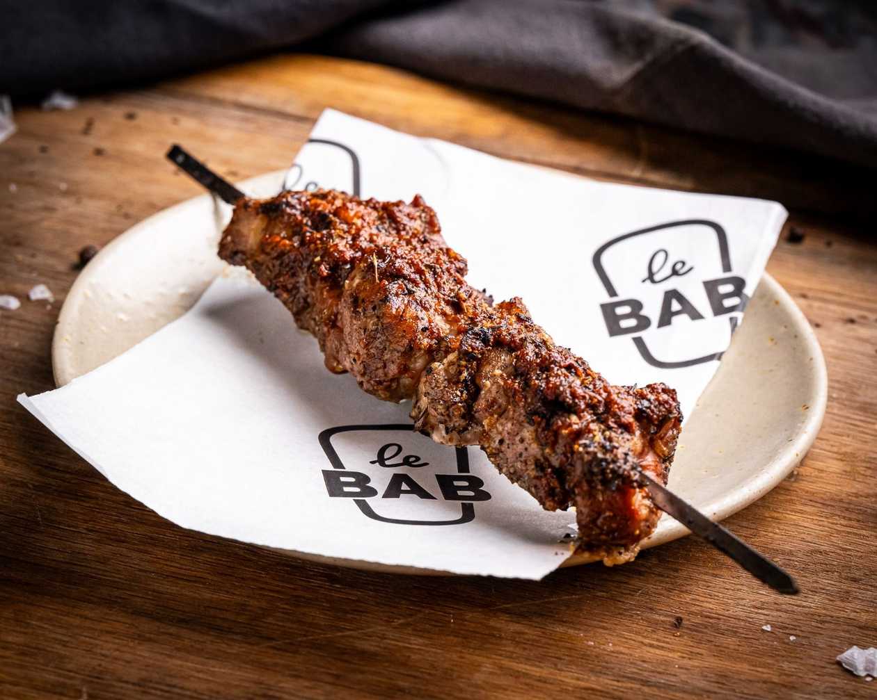 Terracotta Pot and two Pork Tenderloin Skewers