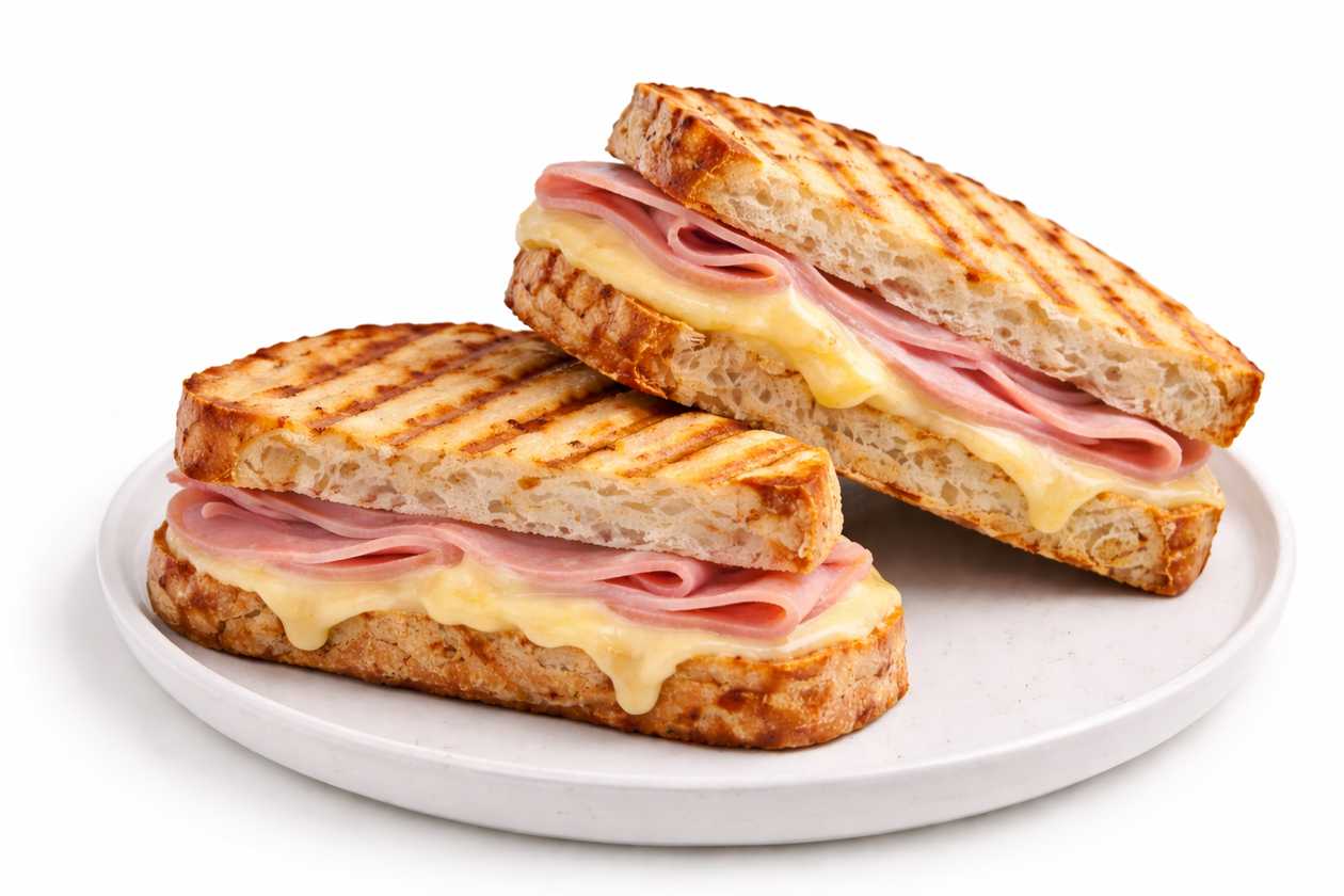 Mixed Ham and Cheese Toasted Sandwich