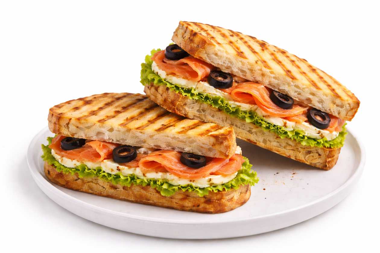 Smoked Salmon Toasted Sandwich