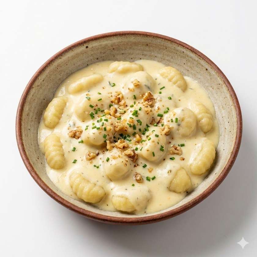Gnocchi z Sosem z Sera Gorgonzola