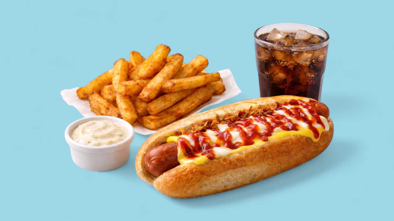 Hotdog + Fries + Lemonade