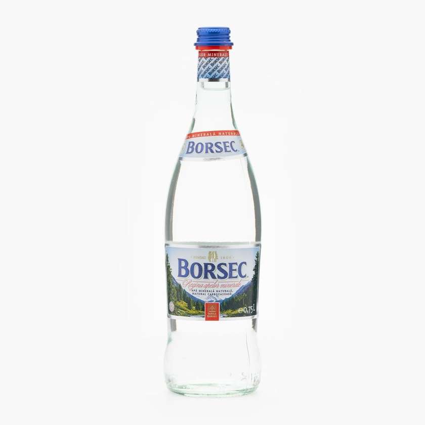 Borsec - Apă Minerală Naturală Carbogazoasă Sticlă 0.75l