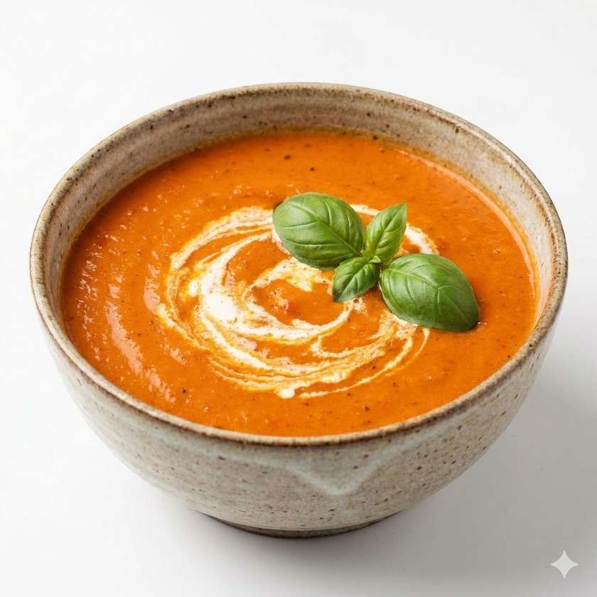 Krem Pomidorowy z Pieczoną Papryką