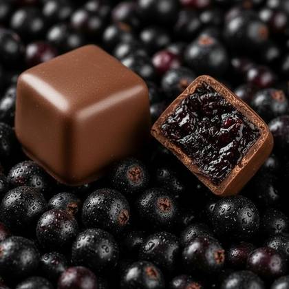 Frozen Blackcurrant in Chocolate 125gr