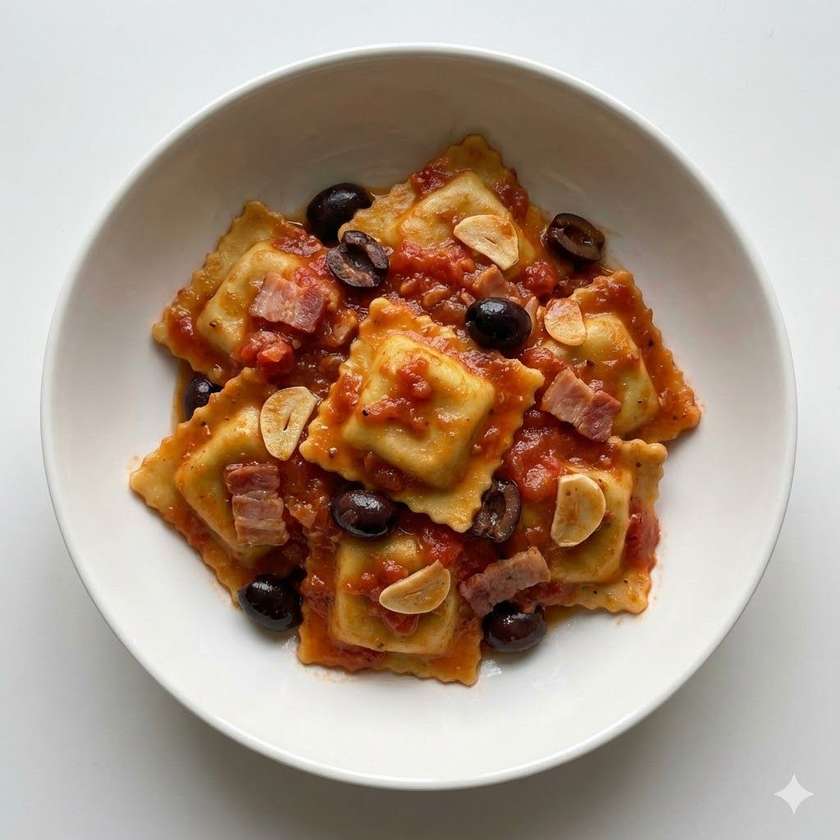 Ravioli All`amatriciana