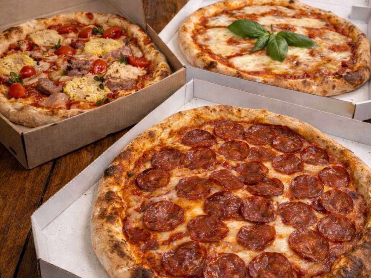 Mini pizza con funghi marinati