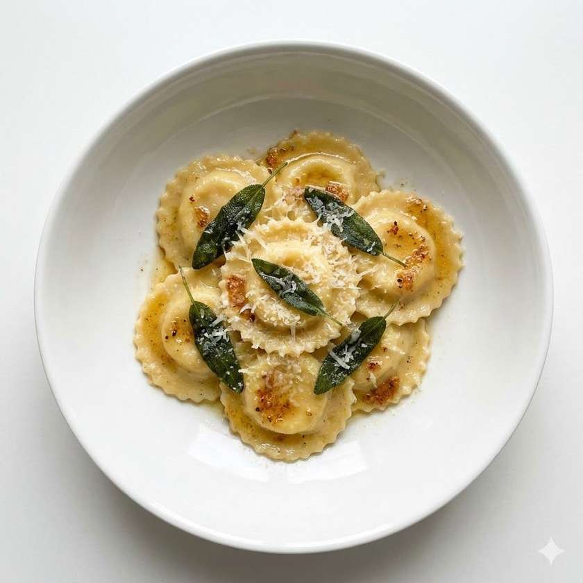 Ravioli z Masłem i Szałwią