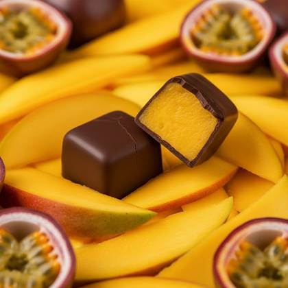 Frozen Mango In Chocolate
