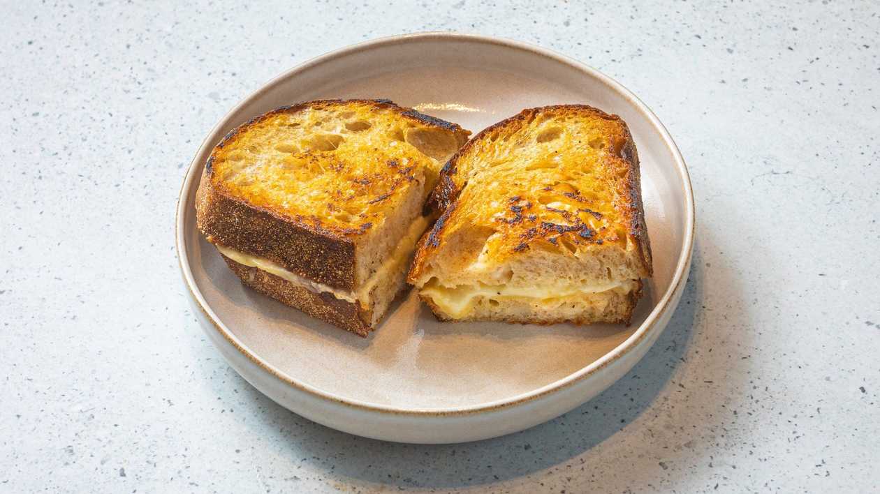Cheese Toast on Sourdough Bread