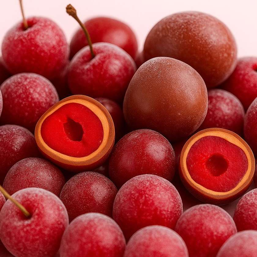 Frozen Cherry in chocolate 125gr