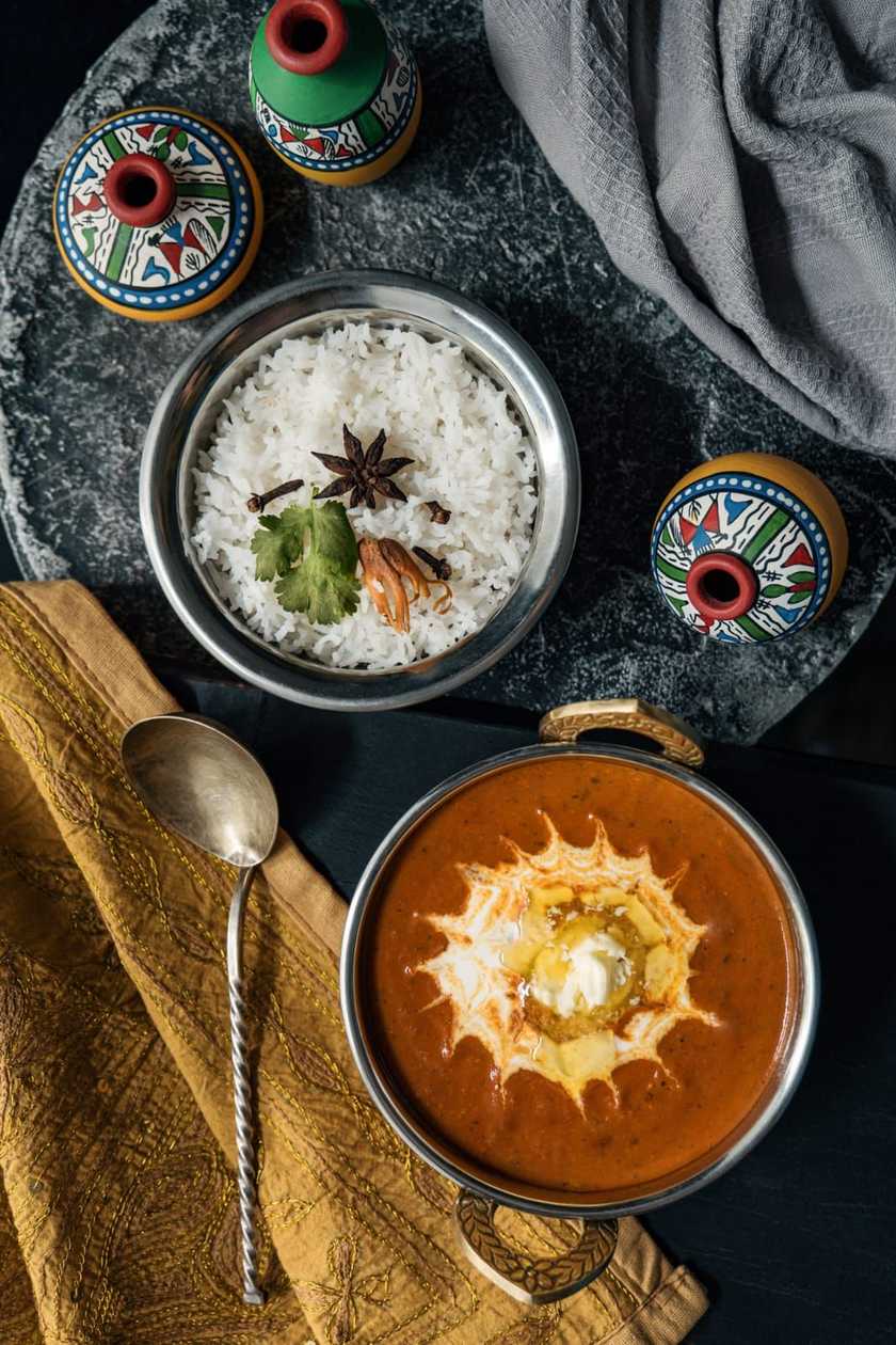 Butter Shrimps + Basmati Rice +Garlic Naan