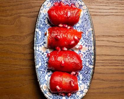 Печений перець з вершковим сиром