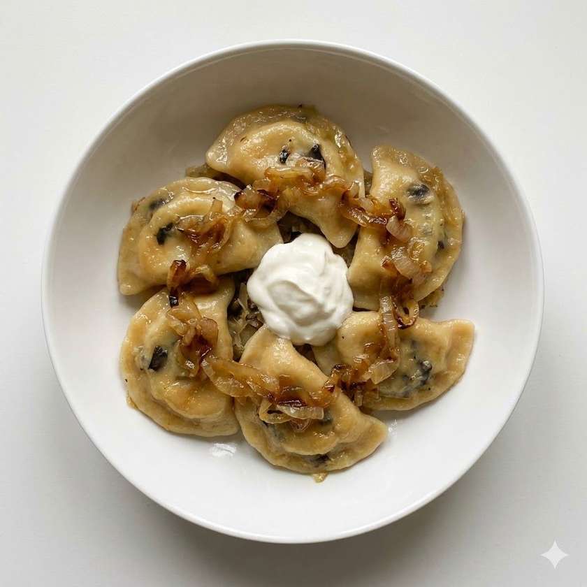 Pierogi z Kapustą i Grzybami