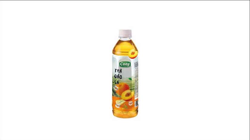 Cozy Iced Tea with Peach and Lemongrass Flavor