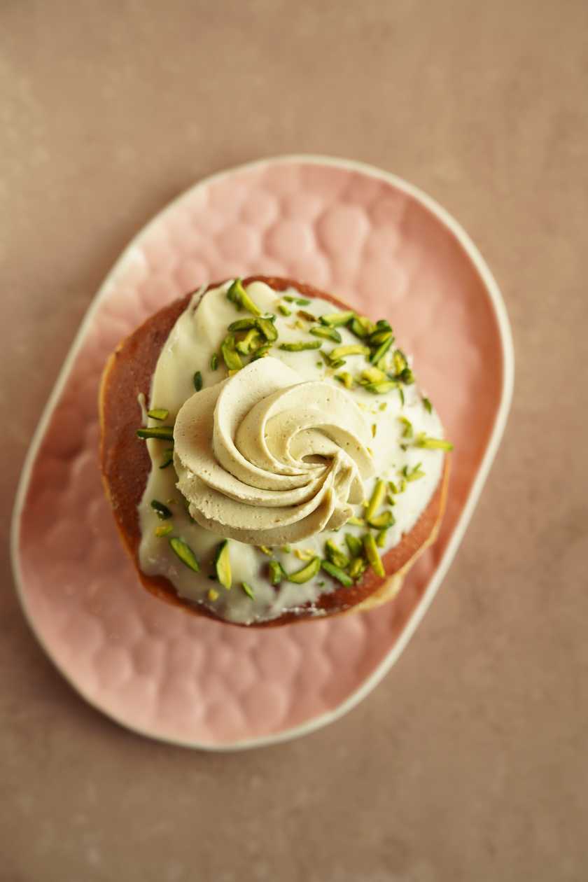 Pistachio and Currant Doughnut