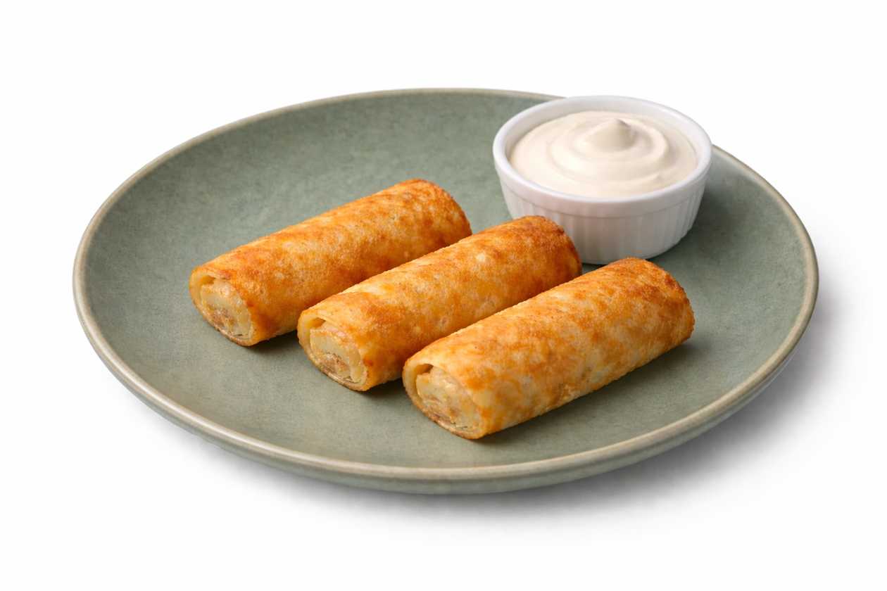 Млинці з мясом та сметаною