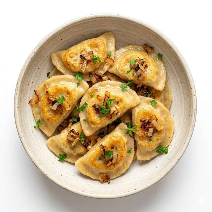 Pierogi z Kapustą i Grzybami z Pieca