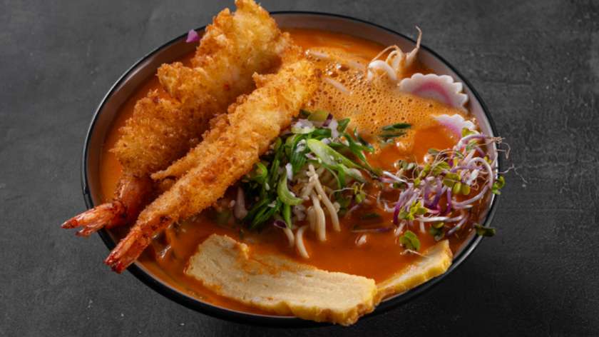 Tonkotsu TomYum Ramen Krewetka Panko