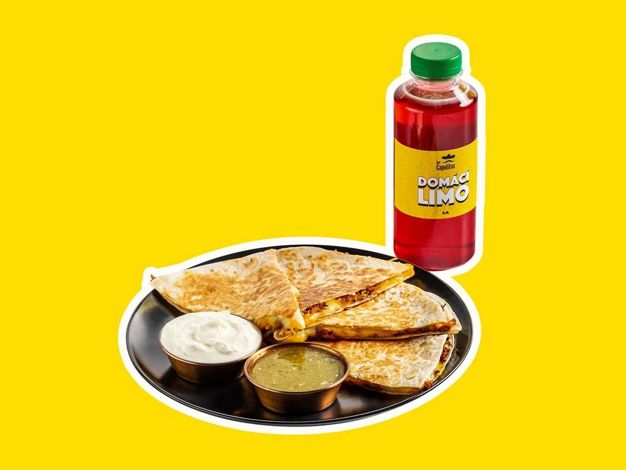 Quesadilla + Capolito's limonáda 0,5l