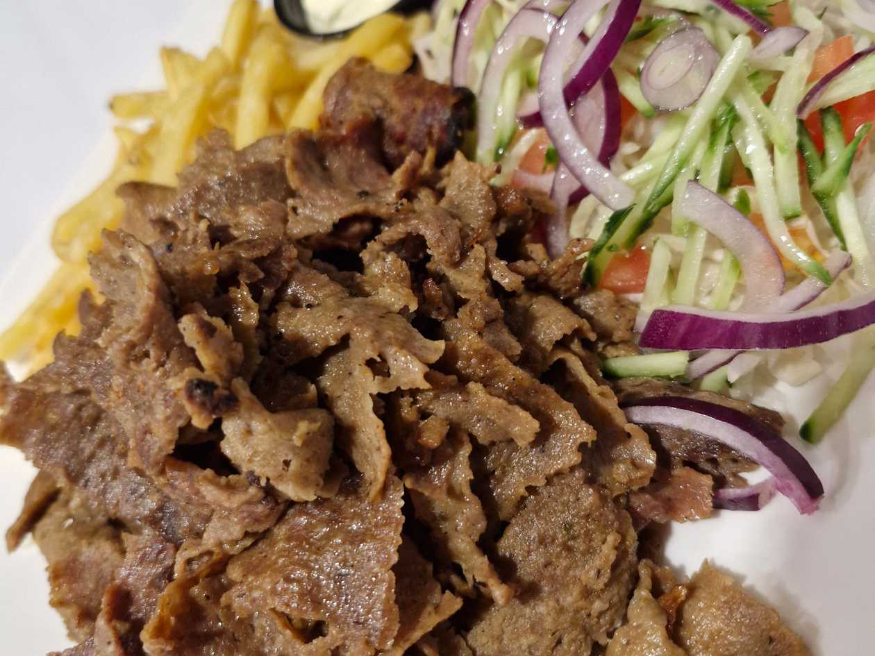 Beef Kebab on a Plate