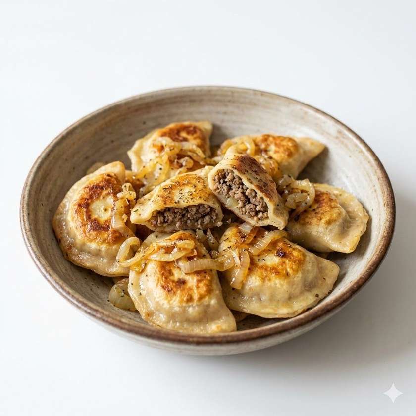 Pierogi z Mięsem z Pieca