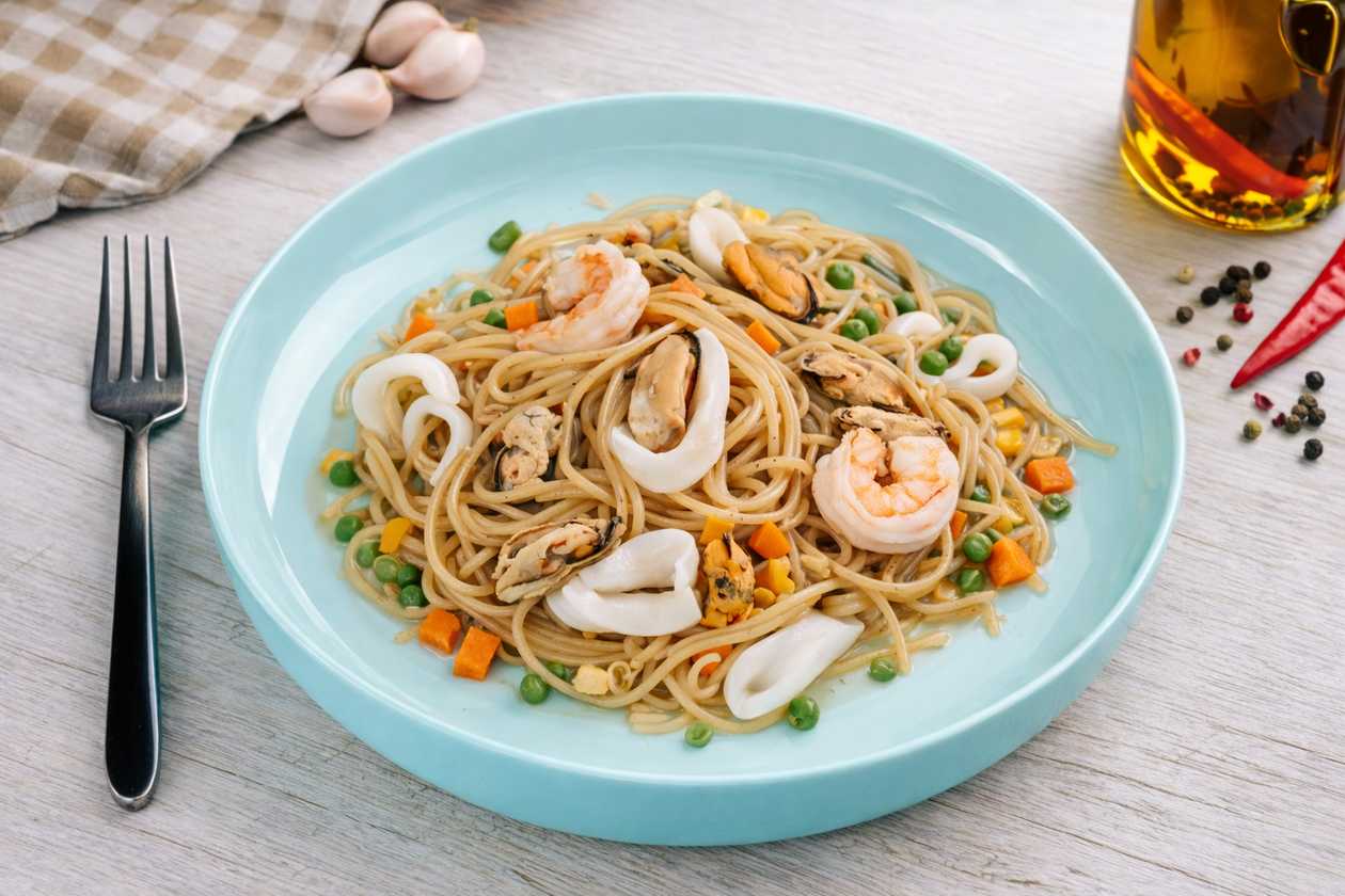 Паста з морепродуктів