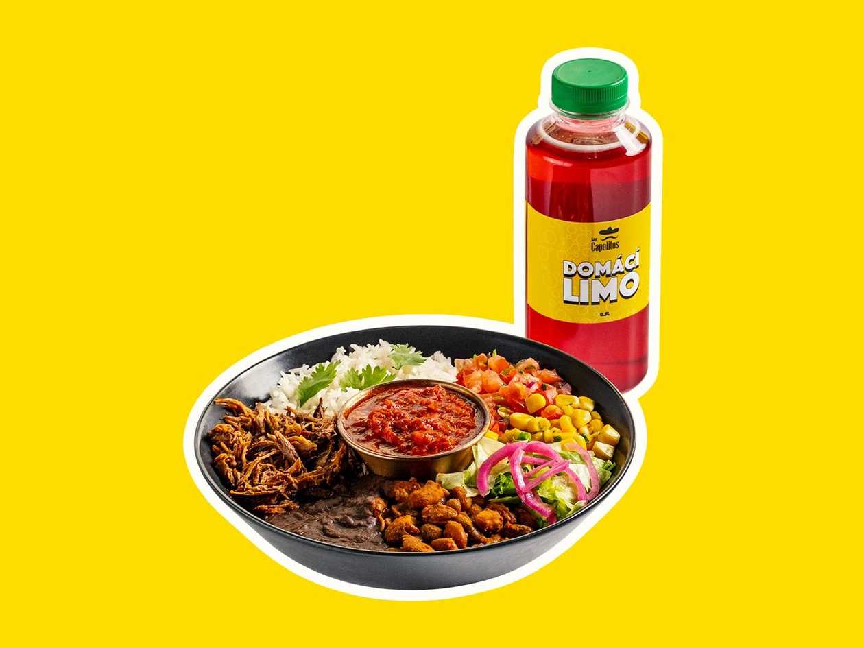 Mexický Bowl + Capolito's limonáda 0,5l