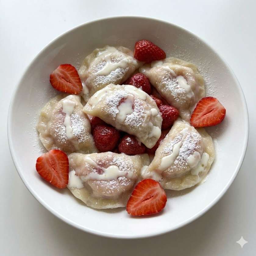 Pierogi z Truskawkami