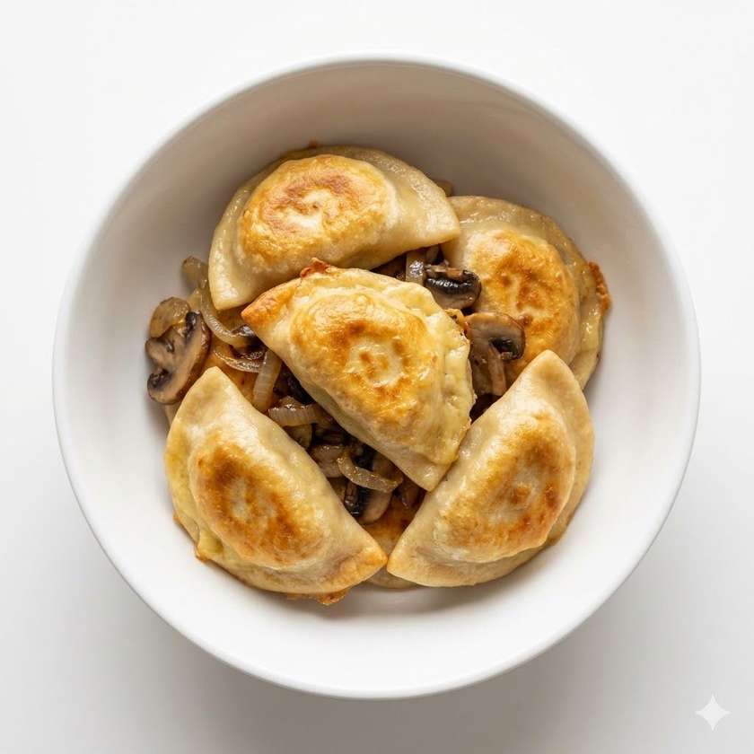Pierogi z Pieczarkami z Pieca