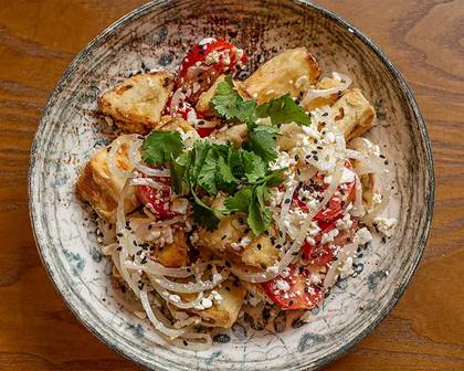 Салат з баклажана та помідорів
