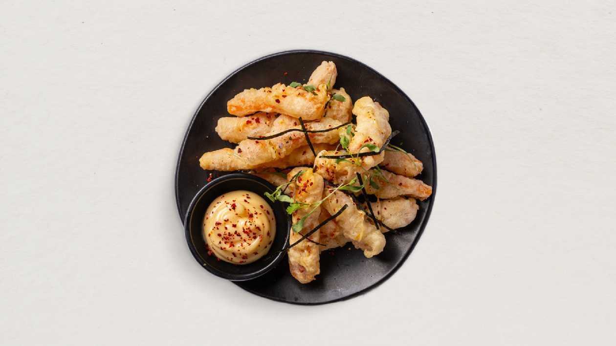 350. Sweet Potato + Red Pepper Tempura