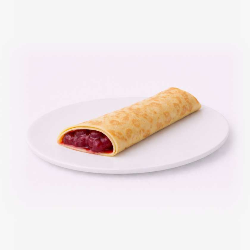 Crepe with cherry