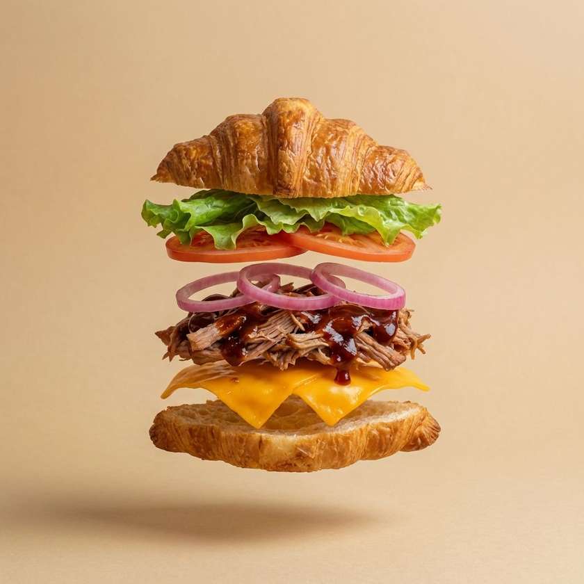 Croissant with Chicken