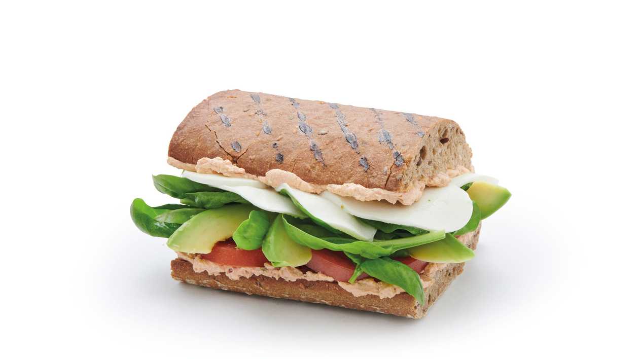 Sendvič s avokádem a mozzarellou