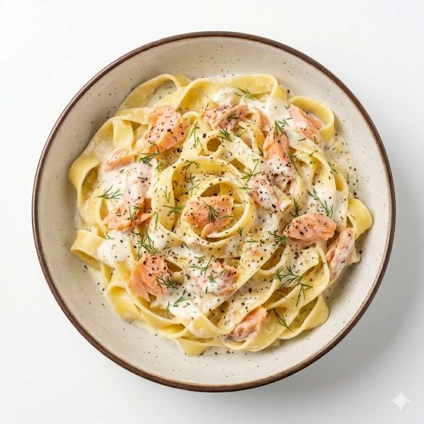 Tagliatella z Łososiem