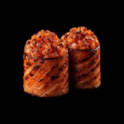 Gunkan de Salmão Braseado