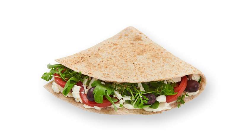 Flatbread s ovčím sýrem a olivami