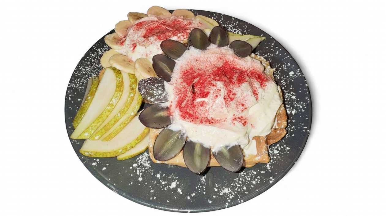 Waffles with Peanut Butter & Jelly