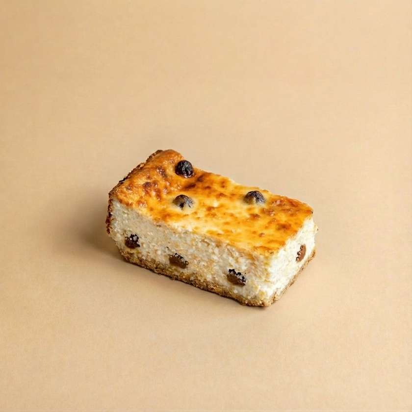 Raisin curd cake