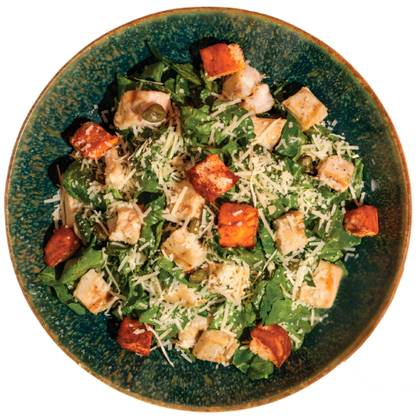 Kale Chicken Caesar Salad