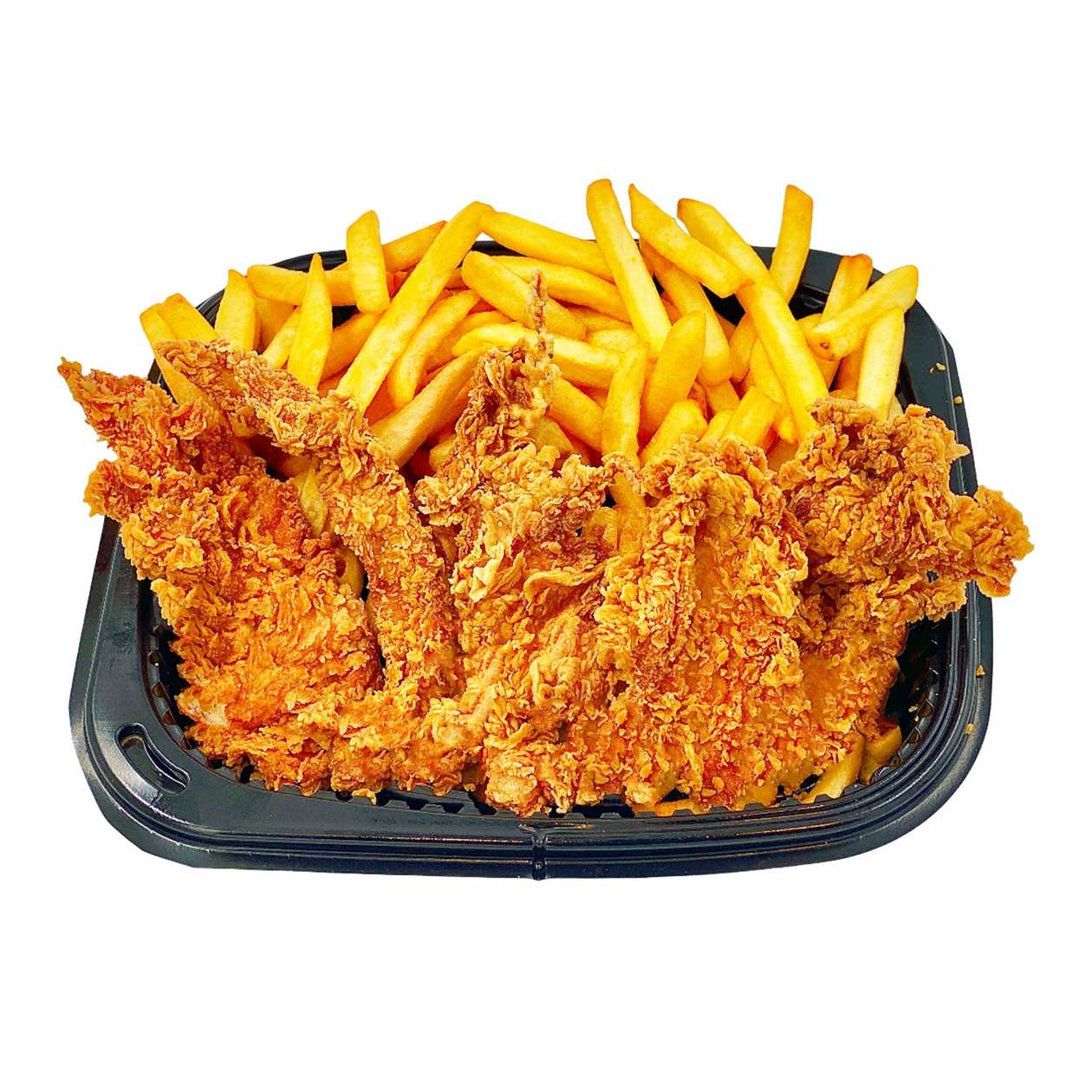 Crispy de pui cu garnitura la alegere